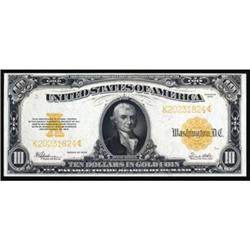 Fr. 1173. 1922 $10 Gold Certificate. PMG About Uncirculated 53EPQ.