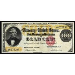 Fr. 1214. 1882 $100 Gold Certificate. Very Fine/Extremely Fine.