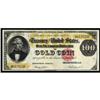Image 1 : Fr. 1214. 1882 $100 Gold Certificate. Very Fine/Extremely Fine.