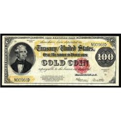 Fr. 1215. 1922 $100 Gold Certificate. CGA Extremely Fine 40.