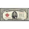 Image 1 : Fr. 1531*. 1928F $5 Legal Tender Star Note. Narrow. Fine+.