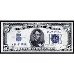 Fr. 1652. 1934B $5 Silver Certificate. PMG Gem Uncirculated 66EPQ.