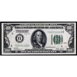 Fr. 2150-F. 1928 $100 Federal Reserve Note. PMG Choice Uncirculated 63.