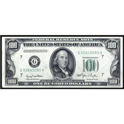 Fr. 2157-G. 1950 $100 Federal Reserve Note. Mule. PMG Gem Uncirculated 66EPQ.