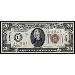 Fr. 2305. 1934A $20 Federal Reserve Note. Hawaii. PCGS Choice New 63PPQ.