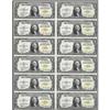Image 1 : An Uncut Sheet of (12) Fr. 2306 $1 1935A Silver Certificates. North Africa. Gem Crisp Uncirculated.