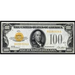 Fr. 2405. 1928 $100 Gold Certificate. PMG Extremely Fine 40.