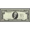 Image 1 : Fr. 2024-L. 1977A $10 Federal Reserve Note. ERROR-Overprint on Back. CGA Gem Uncirculated 66.