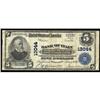 San Francisco, CA. $5 1902 Plain Back. Fr. 609. Bank of Italy NT and SA. Charter #13044. Very Good+.