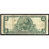 Image 2 : San Francisco, CA. $5 1902 Plain Back. Fr. 609. Bank of Italy NT and SA. Charter #13044. Very Good+.
