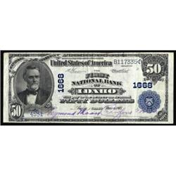 Boise, ID. $50 1902 Date Back. Fr. 669. The FNB of Idaho. Charter #1668. Very Fine.