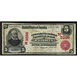 Peoria, IL. $5 1902 Red Seal. Fr. 587. The Commercial-German NB. Charter #(M)3296. Fine.