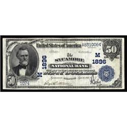 Sycamore, IL. $50 1902 Date Back. Fr. 671. The Sycamore NB. Charter #(M)1896. Very Fine.