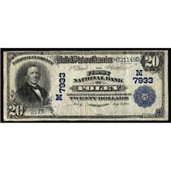 Foley, MN. $20 1902 Plain Back. Fr. 651. The FNB. Charter #(M)7933. Fine.