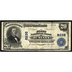 Juniata, PA. $20 1902 Plain Back. Fr. 651. The FNB. Charter #8238. Fine.