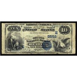 Reading, PA. $10 1882 Value Back. Fr. 577. The Second NB. Charter #(E)2552. Very Good.