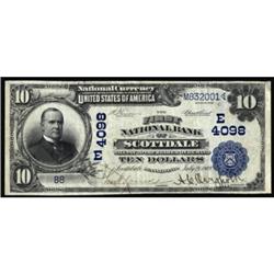 Scottdale, PA. $10 1902 Date Back. Fr. 618. The FNB. Charter #(E)4098. Very Fine+.