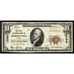 Hebbronville, TX. $10 1929 Ty. 1. The FNB. Charter #12995. Fine.