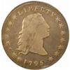 1795 Flowing Hair Silver Dollar. B-5, BB-27. Rarity-1. Three Leaves. VF-20 (PCGS).