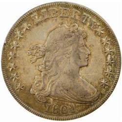 1801 Draped Bust Silver Dollar. B-1, BB-211. Rarity-3. VF-30 Damaged (Uncertified).