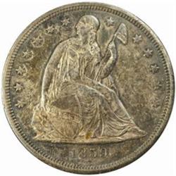 1859-O Seated Liberty Silver Dollar. MS-61 (NGC).