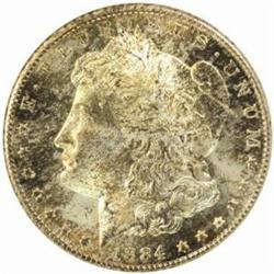 1884-CC Morgan Silver Dollar. MS-67 (NGC).