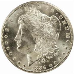 1884-CC Morgan Silver Dollar. MS-66 (PCGS).
