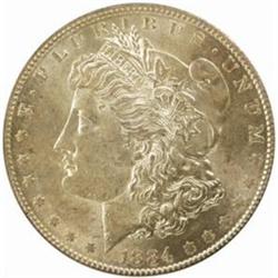1884-S Morgan Silver Dollar. AU-58 (PCGS).