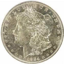 1884-S Morgan Silver Dollar. AU-55 (PCGS).