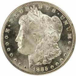 1885-CC Morgan Silver Dollar. MS-65 PL (PCGS).