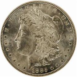 1885-CC Morgan Silver Dollar. MS-65 (NGC).