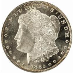 1885-CC Morgan Silver Dollar. MS-64 DMPL (PCGS).