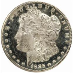 1885-CC Morgan Silver Dollar. MS-63 DMPL (PCGS).