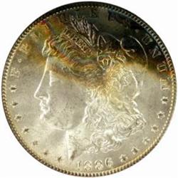 1886 Morgan Silver Dollar. MS-64 (PCGS).