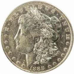 1888-O Morgan Silver Dollar. VAM-4, Doubled Die Obverse. Top 100 Variety. AU-50 (PCGS).