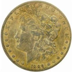 1889-CC Morgan Silver Dollar. EF-40 Details--Cleaned (ANACS).