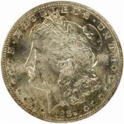 1889-S Morgan Silver Dollar. MS-65 (ANACS).