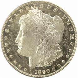 1890-CC Morgan Silver Dollar. MS-64 DMPL (PCGS).