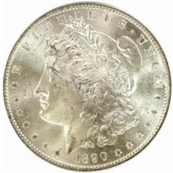 1890-S Morgan Silver Dollar. MS-65 (PCGS).