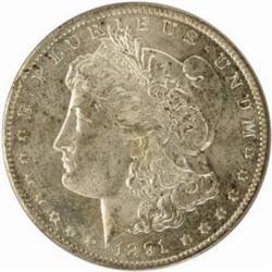 1891-CC Morgan Silver Dollar. MS-64 (PCGS).