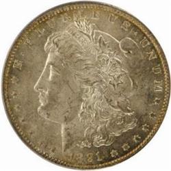 1891-CC Morgan Silver Dollar. MS-63 (PCGS).