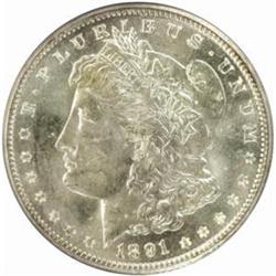 1891-O Morgan Silver Dollar. MS-64 (PCGS).