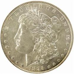 1893-O Morgan Silver Dollar. AU-58 (NGC).