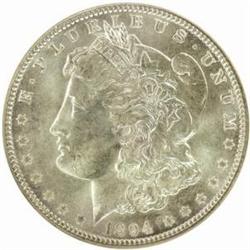 1894-O Morgan Silver Dollar. MS-64 (NGC).