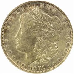 1901 Morgan Silver Dollar. AU-53 (NGC).