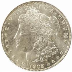 1902 Morgan Silver Dollar. MS-65 (PCGS).