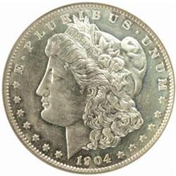 1904 Morgan Silver Dollar. Proof--Improperly Cleaned (NCS).