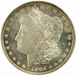 1904 Morgan Silver Dollar. MS-64 PL (NGC).