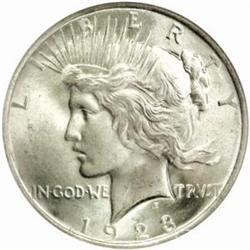 1923 Peace Silver Dollar. MS-67 (NGC).