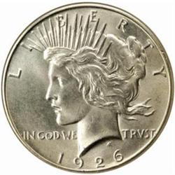 1926 Peace Silver Dollar. MS-66 (NGC).